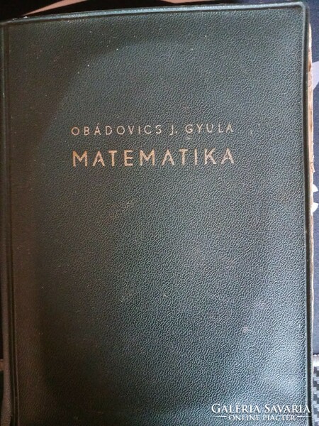 Obádovics j. Gyula: mathematics 1963