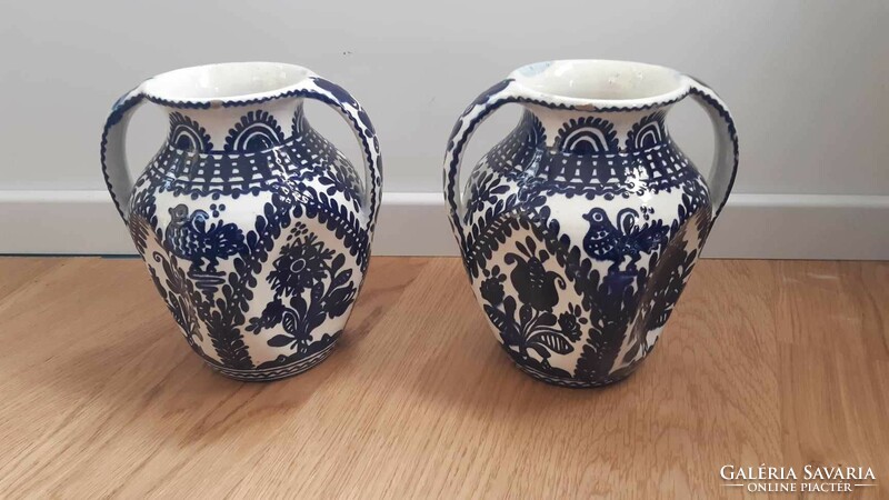 An old marked vase pair in Hódmezővásárhely