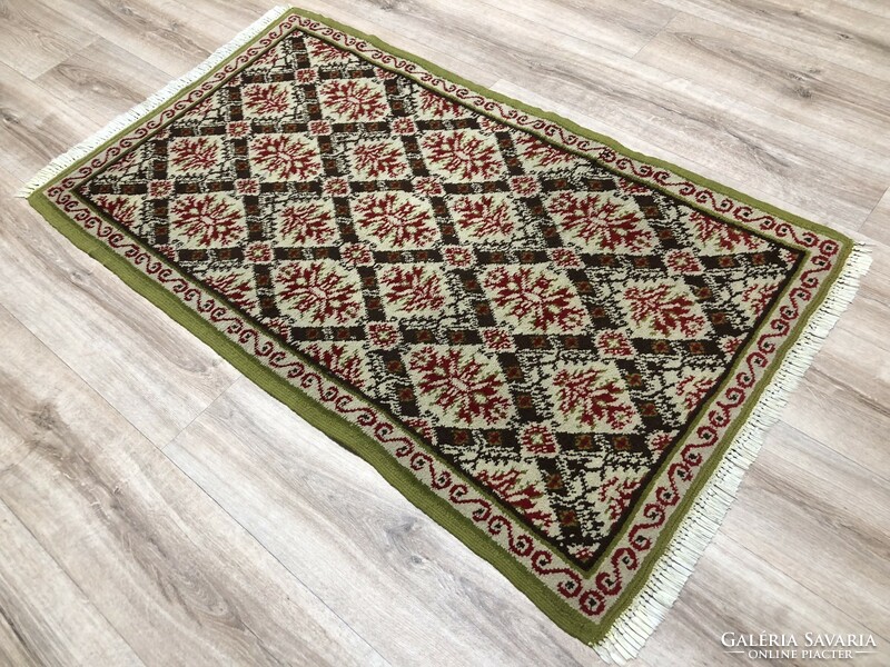 Békésszentandra hand-knotted wool Persian carpet, 80 x 142 cm