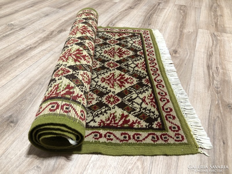 Békésszentandra hand-knotted wool Persian carpet, 80 x 142 cm