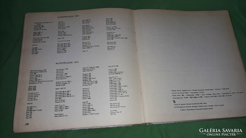 1977. Liener György - Autótípusok 1977 könyv képek szerint MŰSZAKI