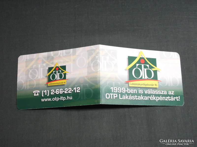 Card calendar, otp savings bank bank, name date, 1999, (6)