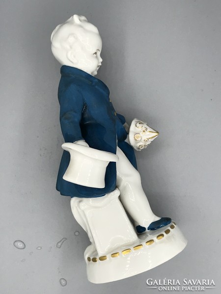 Antique katzhütte thuringia hertwig &co. 1914-1945 Porcelain gavaller figure