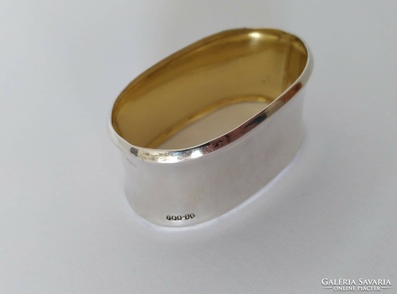 Ezüst art-deco szalvéta gyűrű