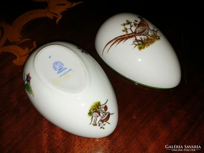 Herend hunter patterned egg bonbonier