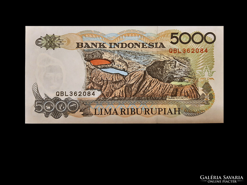5000 RUPIA - INDONÉZIA - 1992 - még érvényes különleges bankjegy!