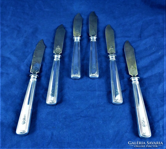 Wonderful, antique silver knives, German, ca. 1890!!!