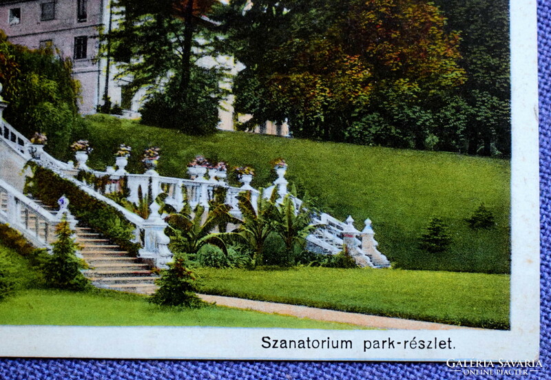 Törökbálint / Szanatórium park - részlet   litho képeslap  1928