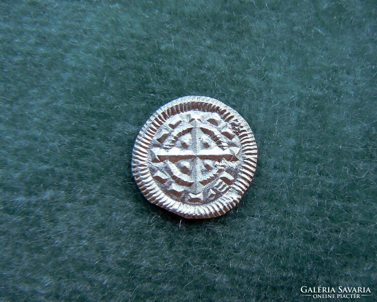 II. Béla silver denarius éh 53. (1131-1141) Unc. (1 Wedge rock!) Original! (Collection of vowel variations)