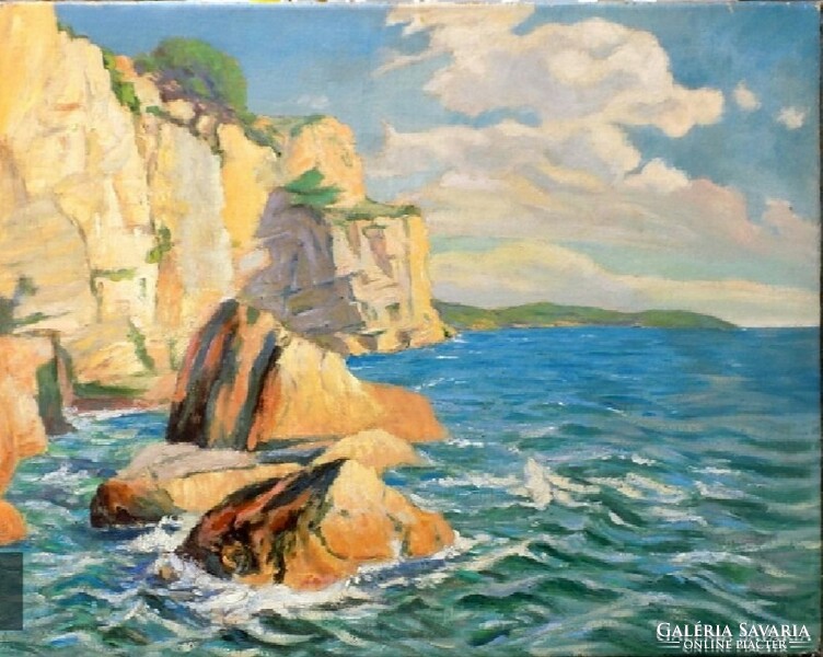 Feliks Kazimierz Wygrzywalski -Capri,o.vaszon festmény
