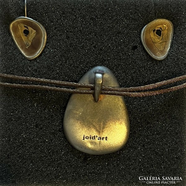 Joid'art (barcelona) design jewelry set (earrings, pendant, bracelet)