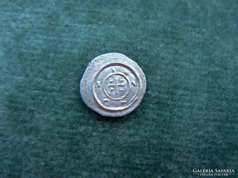 II. Béla silver denarius éh 53. (1131-1141) Unc. (1 Point sigla!) Original! (Collection of vowel variations)