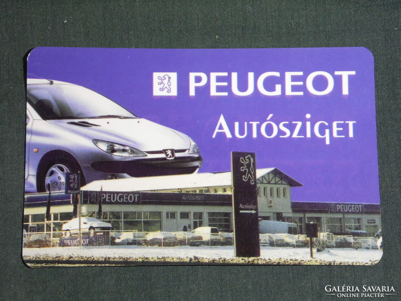 Card calendar, Peugeot Autosziget dealership, service, Pécs, Szekszárd, 1999, (6)