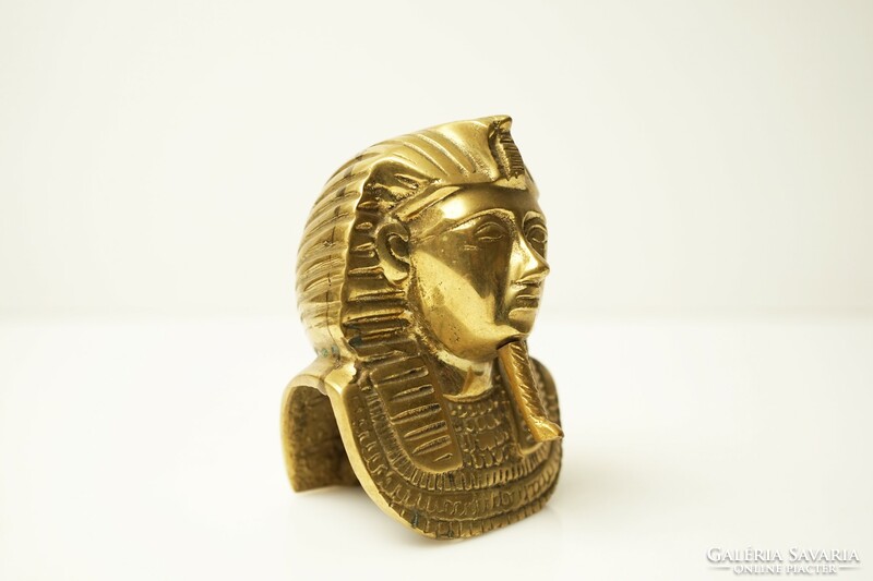 Head on copper Egyptian tutankhamun / heavy