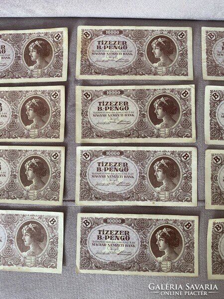 Tízezer B.-pengő 10000 b.-pengő 1946  szép állapotú, ropogós bankjegyek