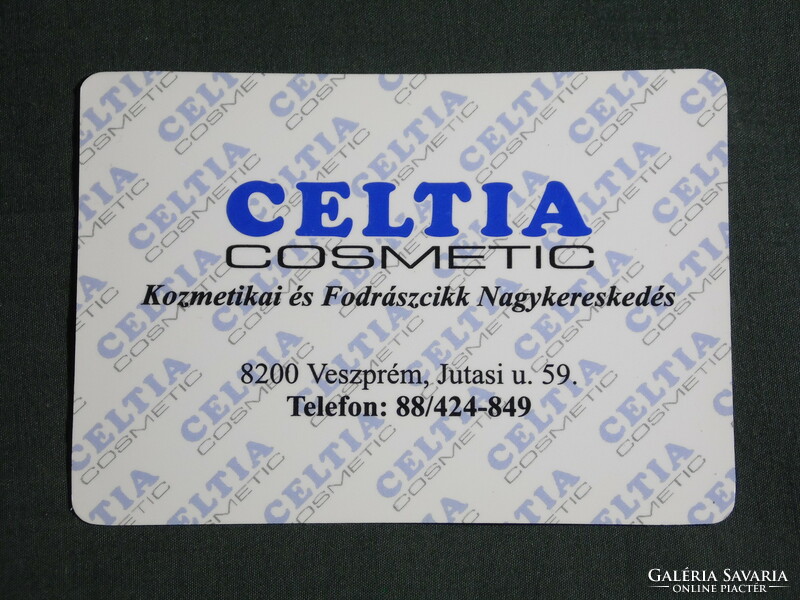 Kártyanaptár, Celtia Kozmetikai fodrászcikk kereskedés, Veszprém, 2000, (6)