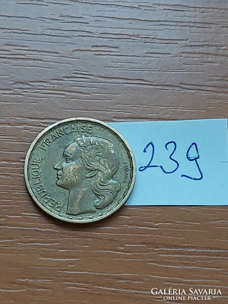 France 10 francs 1951 aluminum bronze, rooster 239