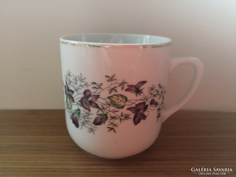 Zsolnay mug with violet decor