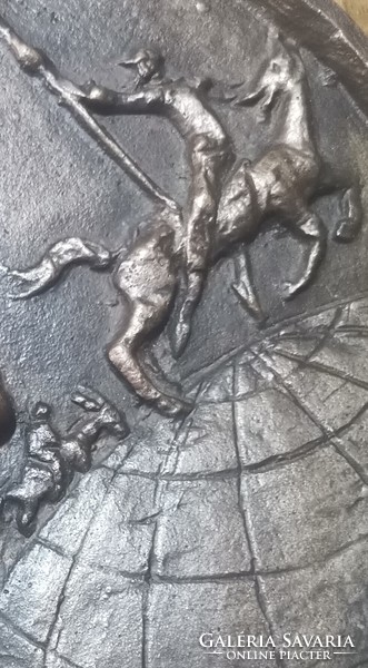 Bronze plaque Olcsai-kiss Zoltan
