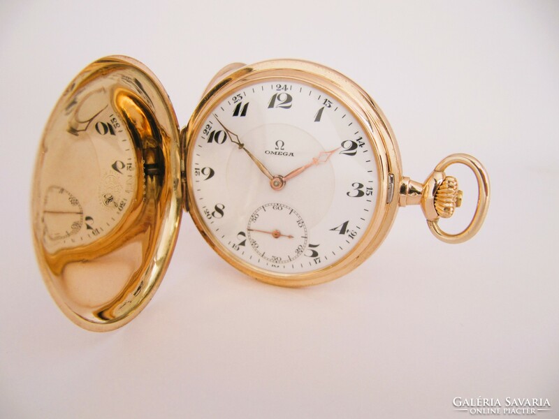 Beautiful, antique omega 14k gold pocket watch, 1900