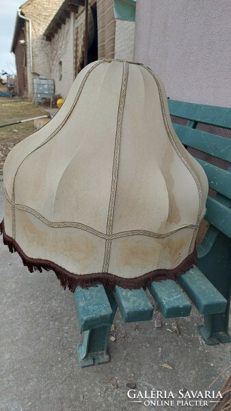 Large lampshade lamp shade damaged for creative purposes to be repaired