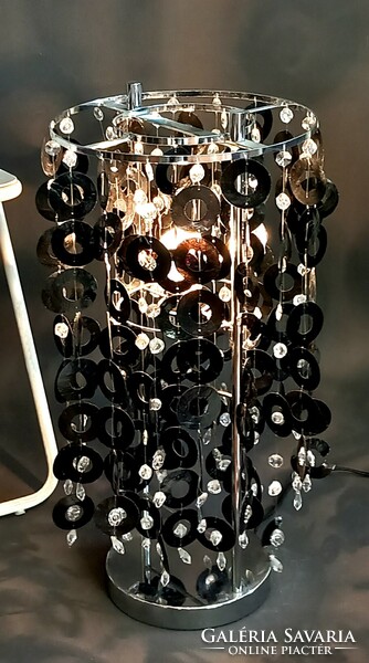 Kagyló króm asztali lámpa  ALKUDHATÓ Art deco design