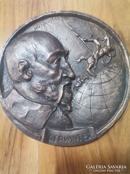 Bronze plaque Olcsai-kiss Zoltan