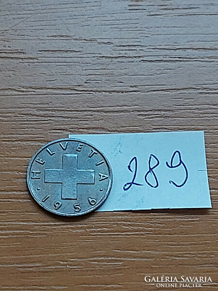 Switzerland 1 rappen 1956 b, bronze 289