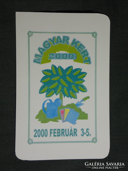 Card calendar, faba kkt, Hungarian garden garden, Szentendre, graphic artist, 2000, (6)