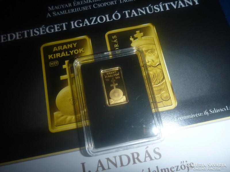 Golden Kings: i. András gold brick for sale!