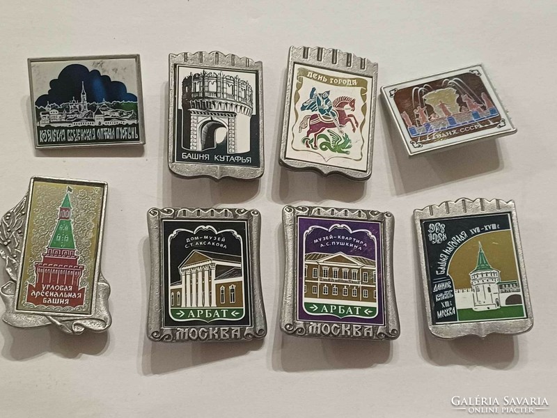 Soviet badges-pins 8 pcs