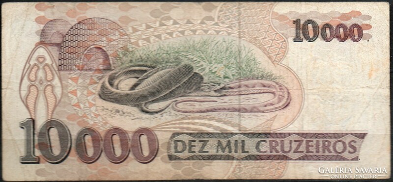 D - 029 -  Külföldi bankjegyek:  1993 Brazilia  10 000 cruzeiros
