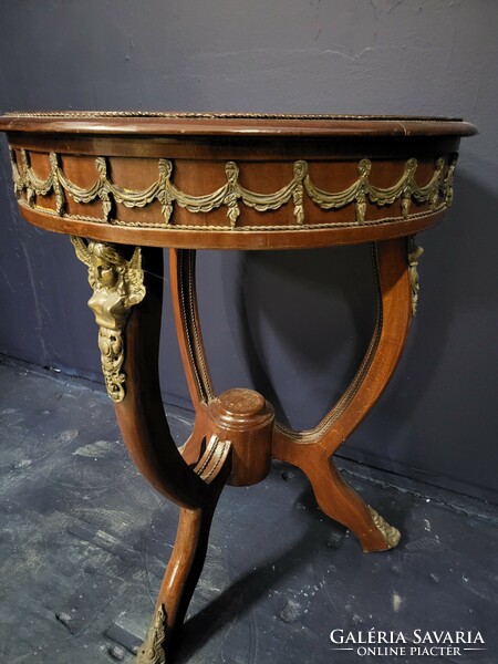 Round empire table, small table, folding table, statue holder, pedestal