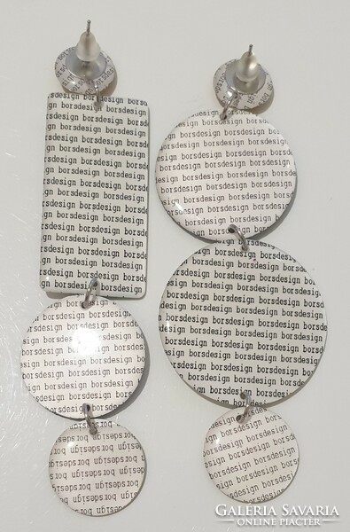 Borsdesign resin earrings, unique, handmade piece