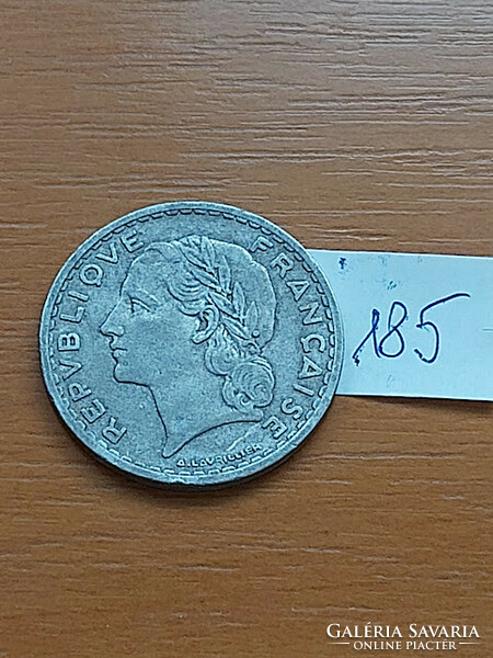 France 5 francs 1949 b, alu. 185