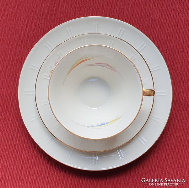 Porcelain breakfast set coffee tea cup saucer small plate plate