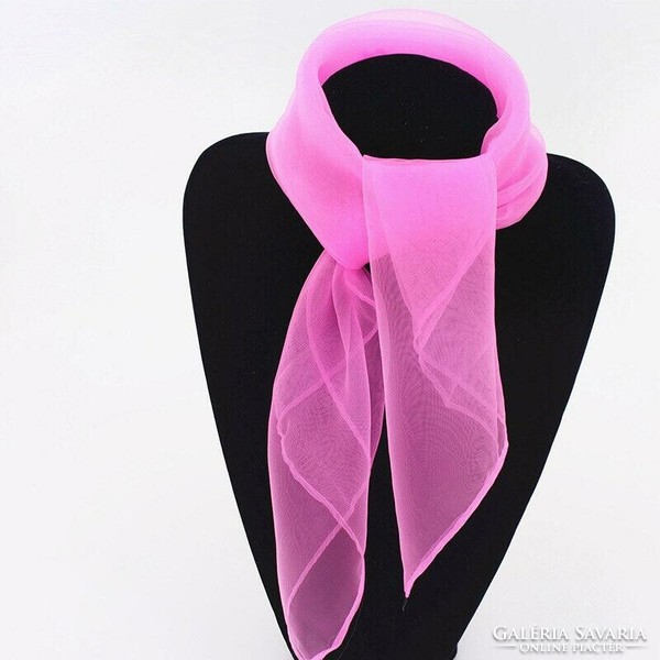 New, pink chiffon shawl, scarf