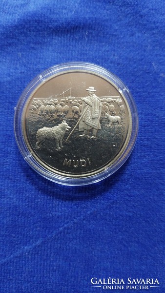 Mudi non-ferrous metal commemorative coin issued in 2022, the 4th member of the Hungarian hunting dog breed coin series!