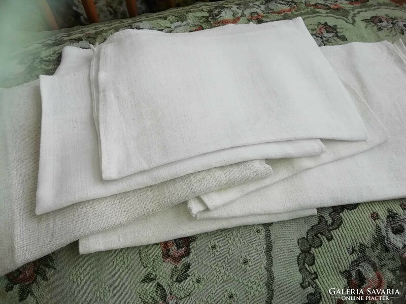 6 old folk woven towels, kitchen cloths
