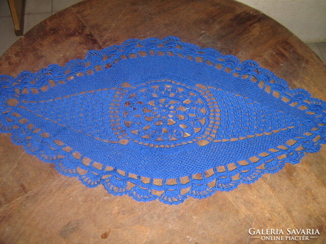 Beautiful handmade blue boat shaped tablecloth