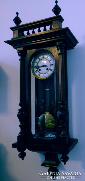 Restored pewter wall clock