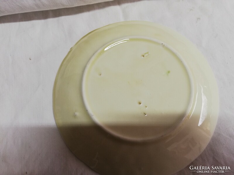 Szőlő mintás majolika kerámia tányér