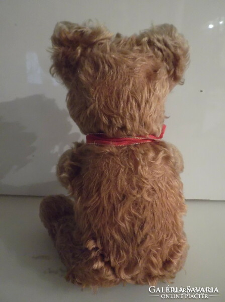 Teddy bear - 34 x 18 cm - brummog - old - hard stuffing - mohair - German - exclusive - unwavering