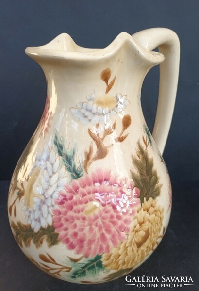Large antique Zsolnay jug/pitcher