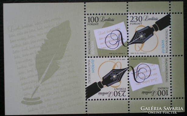 B320 / 2008 europa - letter writing block postal cleaner