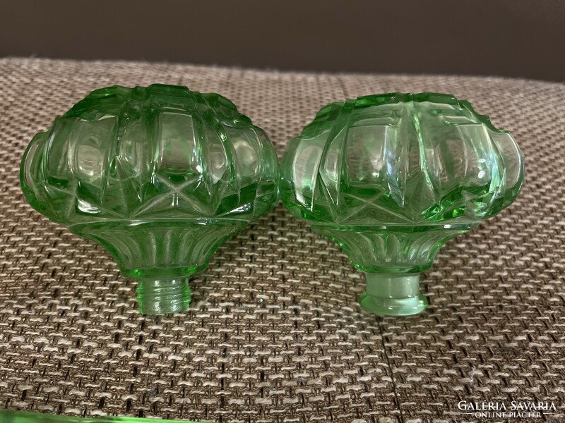 Green glass items in very nice condition