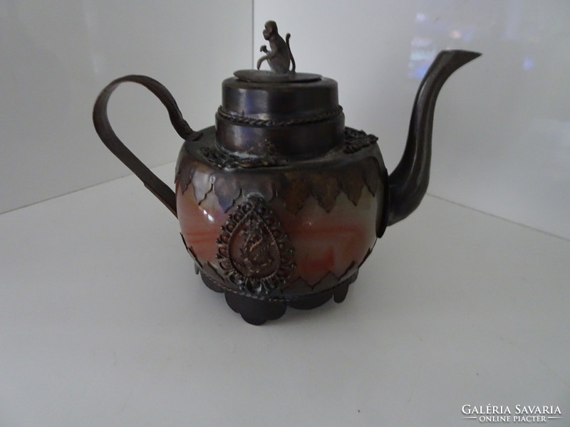 Antique Chinese bronze flawless spout.