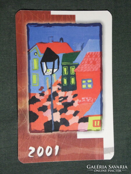 Card calendar, Dédás electricity supplier Pécs, graphic designer, 2001, (6)