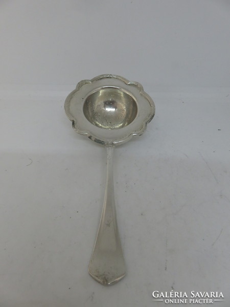 Silver tea strainer