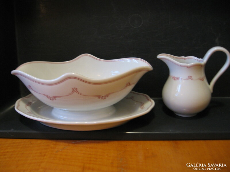 Pink ribbon shabby hutschenreuther sauce and small spout